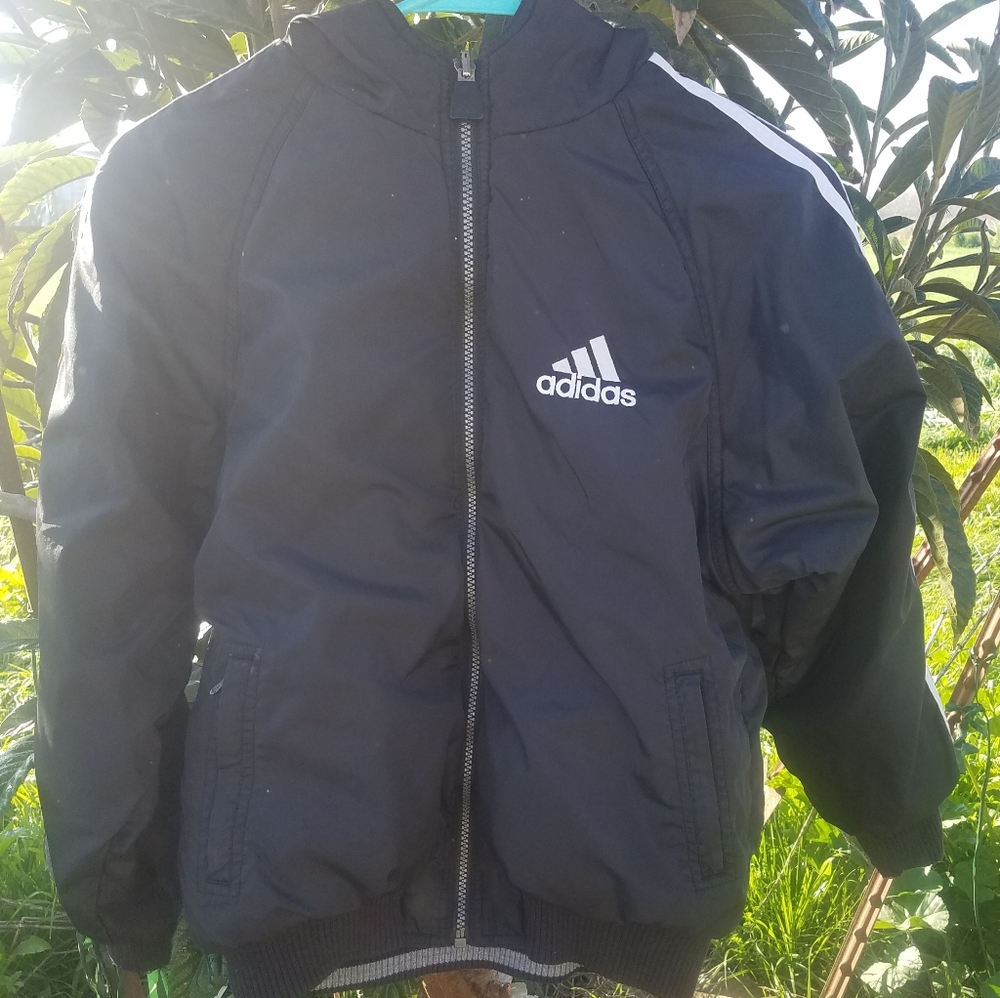 Adidas Black Athletic Kids Jacket